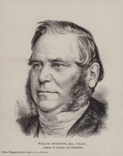 William McArthur (1809-1887), uomo d